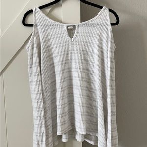 Cold shoulder casual top